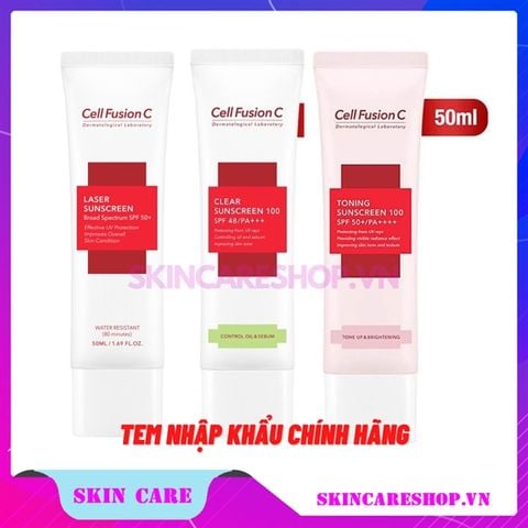 Kem Chống Nắng Cell Fusion C Sunscreen 100 SPF50+ PA++++ 50ml