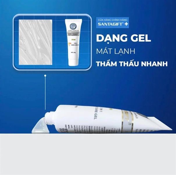Gel Giảm Mụn SANTAGIFT SPF 30 3 In 1 Skin Care Gel 20g