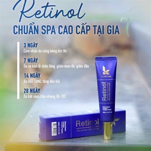 Kem Dưỡng K Lady Care Trẻ Hoá Da Và Chống Lão Hoá Retinol 0.5 30ml