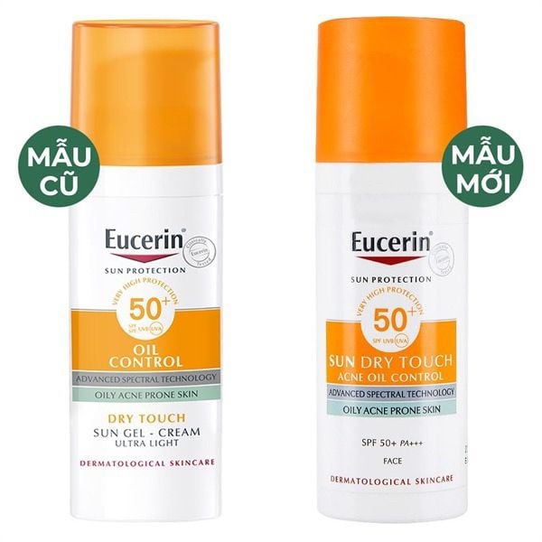 Kem chống nắng Eucerin Sun Dry Touch Acne Oil Control SPF50+ 50ml
