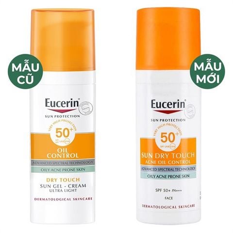 Kem chống nắng Eucerin Sun Dry Touch Acne Oil Control SPF50+ 50ml