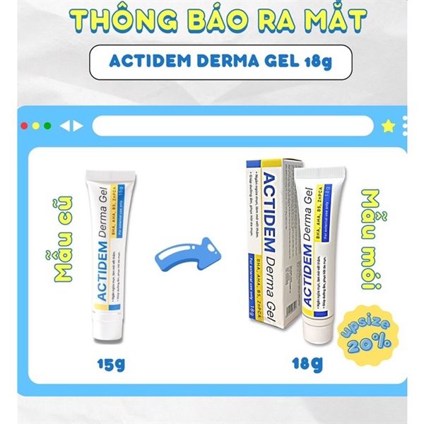 Gel Giảm Mụn, Giảm Thâm Actidem Derma Gel