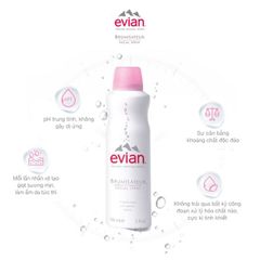 Xịt Khoáng Evian Brumisateur Natural Mineral Water Facial Spray