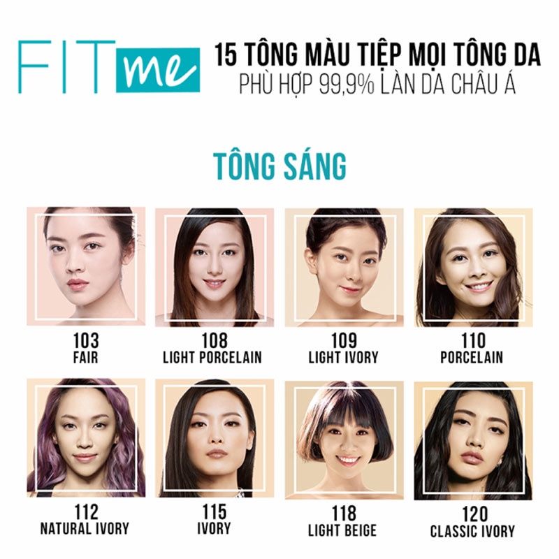 Kem Nền Mịn Nhẹ Fit Me Maybelline Matte Poreless Foundation 30ml