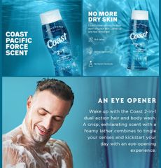 Sữa Tắm Gội Dành Cho Nam Coast Classic Scent Hair & Body Wash 532ml