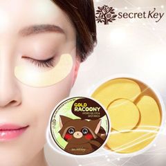 Mặt Nạ Dưỡng Mắt Và Giảm Thâm Mụn Secret Key Gold Racoony Hydro Gel Eye & Spot Patch