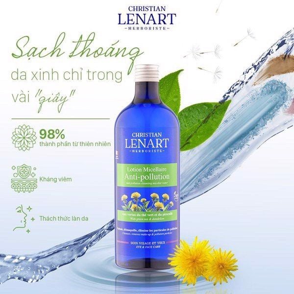 Nước Tẩy Trang Christian Lenart Anti-Pollution Cleansing Micellar Water 500ml