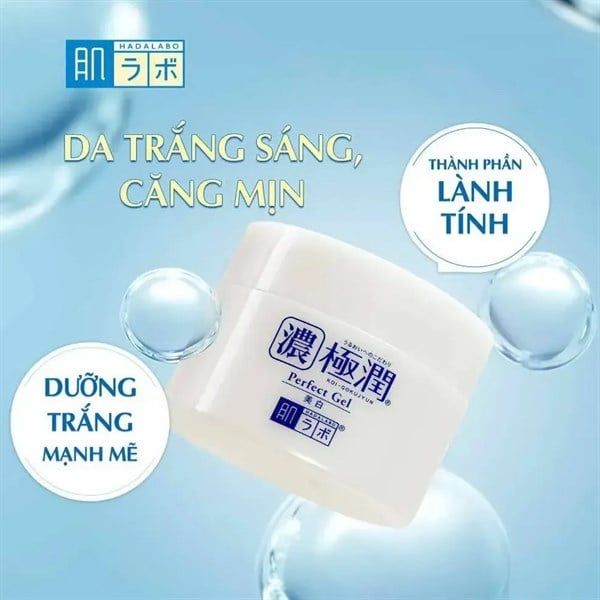 Gel Hada Labo Koi Gokujyun Whitening Perfect Dưỡng Trắng Và Cấp Ẩm Cho Da 100g