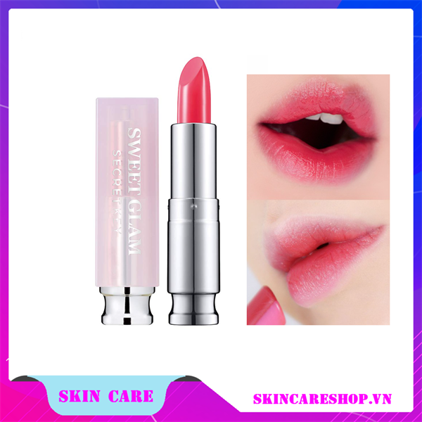 Son Dưỡng Secret Key Sweet Glam Two Tone Glow (Màu 05 Fresh Coral)