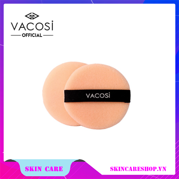 Bông Phấn Khô Tròn Vacosi Small Round Puff BP01