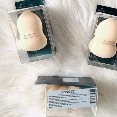 Bông Phấn Ướt Hồ Lô Vacosi Pear Blender - BP06