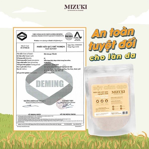 Bột Cám Gạo Nguyên Chất Mizuki