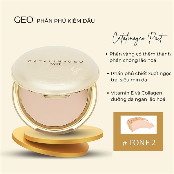 Phấn phủ Catalina Geo Pact 22g