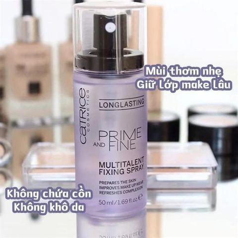 Xịt Khóa Nền Catrice Prime And Fine Multitalent 50ml