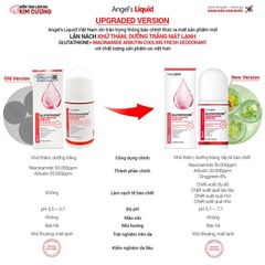 Lăn Nách Angel's Liquid Glutathione+ Niacinamide Arbutin Cooling Fresh Deodorant 60ml