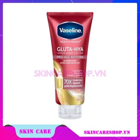 Sữa dưỡng thể dưỡng trắng Vaseline Healthy Bright Gluta Hya Serum Burst Lotion 300ml