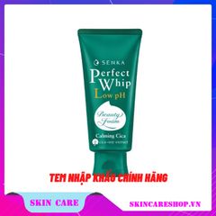 Sữa Rửa Mặt Senka Perfect Whip Low pH Calming Cica Cho Da Nhạy Cảm 100g
