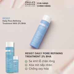 Tinh Chất Giảm Mụn, Se Lỗ Chân Lông Paula's Choice Resist Daily Pore Refining Treatment 2% BHA