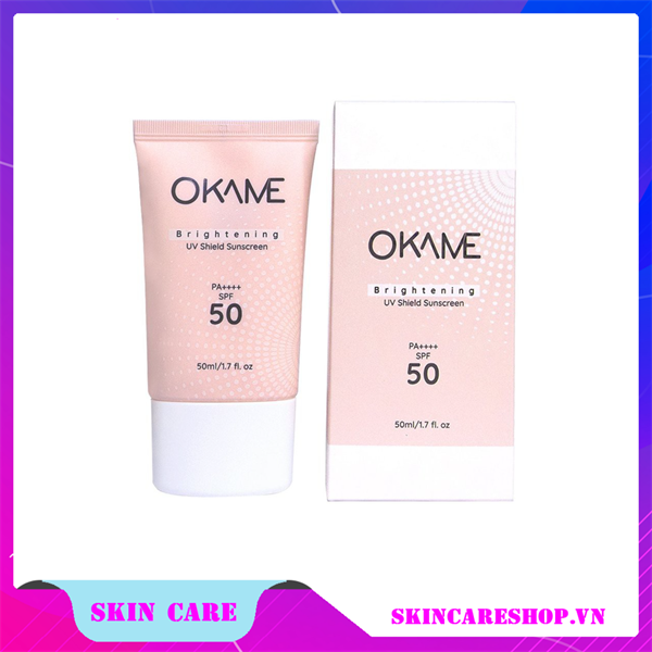 Kem Chống Nắng Tone-Up Okame Brightening UV Shield Sunscreen SPF 50 PA++++ 50ml