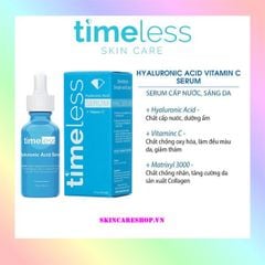 Tinh Chất cấp nước sáng da Timeless Hyaluronic Acid Vitamin C Serum 30ml