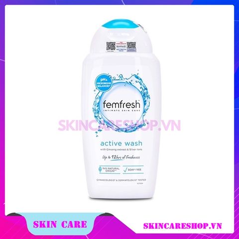 Dung dịch vệ sinh phụ nữ Femfresh Untimate Care Active Fresh Wash 250ml