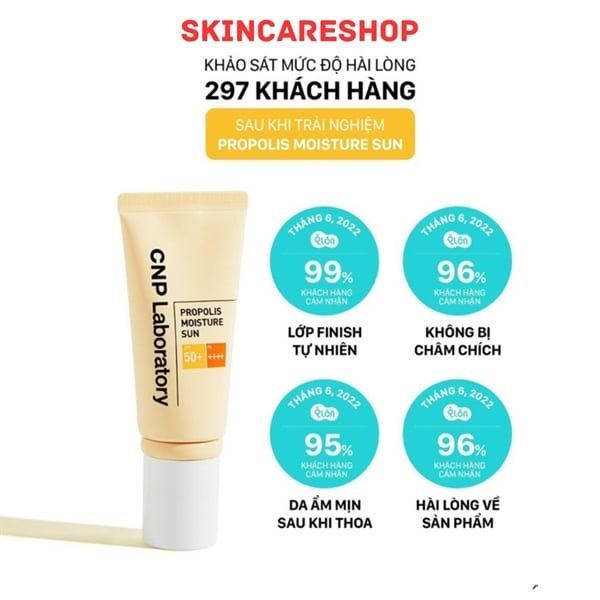 Kem chống nắng keo ong CNP Propolis Moisture Sun 50ml