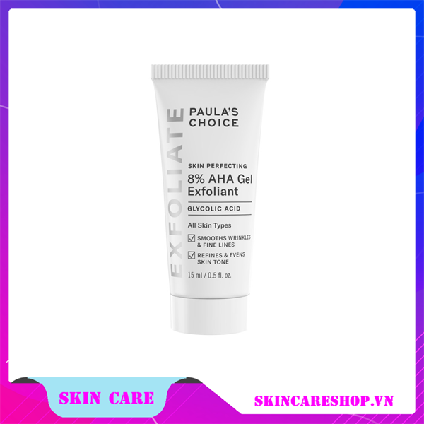 Gel Tẩy Da Chết Làm Sáng Da Paula's Choice Skin Perfecting 8% AHA Gel Exfoliant