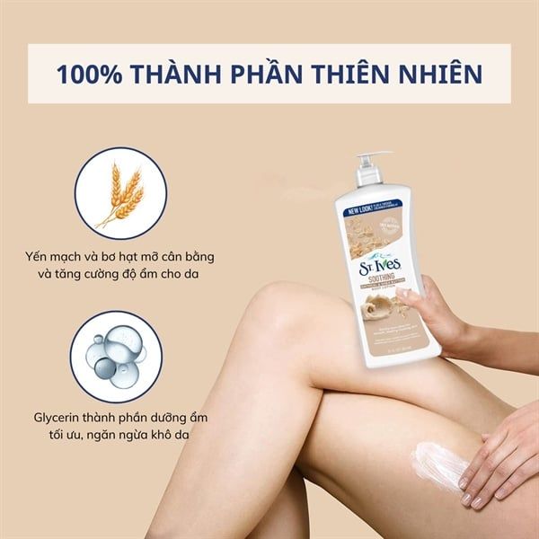 Sữa Dưỡng Thể St.Ives Nourish & Soothe Body Lotion 621ml