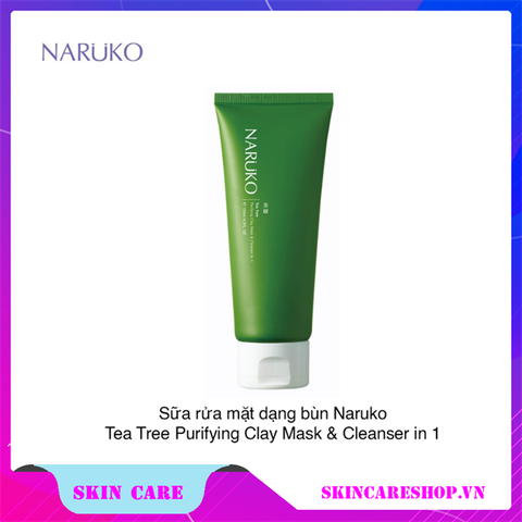 Sữa rửa mặt Naruko Tea Tree Purifying Clay Mask and Cleanser 120g