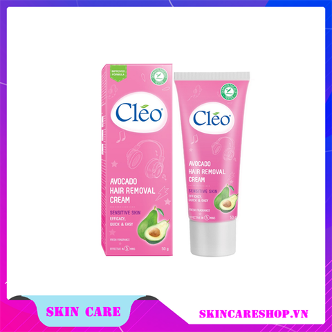 Kem tẩy lông Cleo Avocado Hair Removal Cream Sensitive Skin 50g