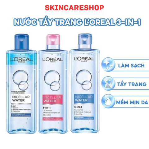 Nước tẩy trang L'Oreal Paris Micellar Water 400ml