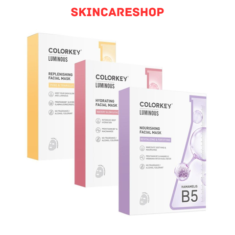 Combo 3 Hộp Mặt Nạ Colorkey Luminous B5 Facial Mask 25ml