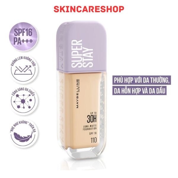 Kem Nền Maybelline Superstay Up To 30H Lumi-Matte SPF16 PA+++ 35ml