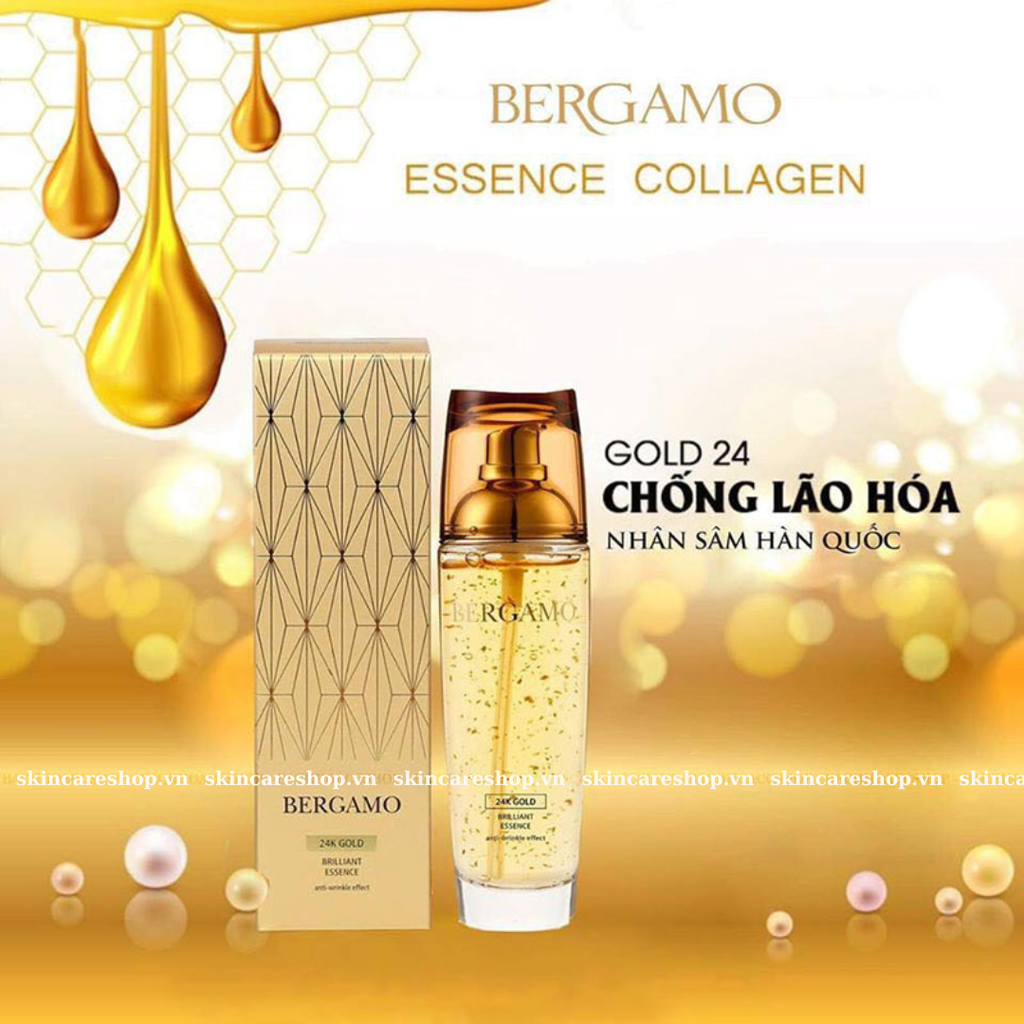 Tinh chất dưỡng da Bergamo Vita chiết xuất vàng 24K 110ml