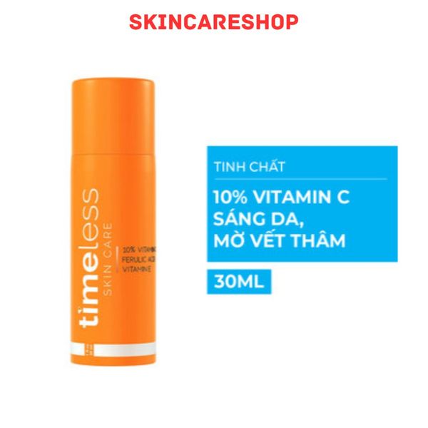 Tinh Chất Timeless Vitamin C + E Ferulic Acid Serum Sáng Da, Mờ Vết Thâm 30ml