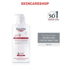 Sữa Rửa Mặt Cho Da Nhạy Cảm Eucerin PH5 Facial Cleanser Sensitive Skin 400ml