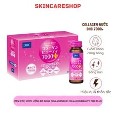 Nước Uống Bổ Sung Collagen DHC Collagen Beauty 7000 Plus (Hộp 10 Chai)