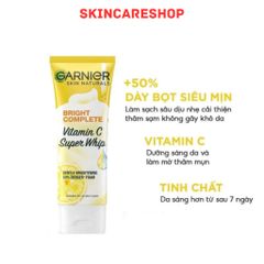 Sữa Rửa Mặt Garnier Light Complete Vitamin C Whip Foam