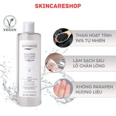 Nước Tẩy Trang Than Hoạt Tính Byphasse Charbon Micellar Make-up Remover Solution 500ml