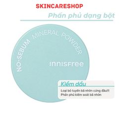 Phấn phủ kiềm dầu dạng bột khoáng Innisfree No sebum Mineral Powder 5g