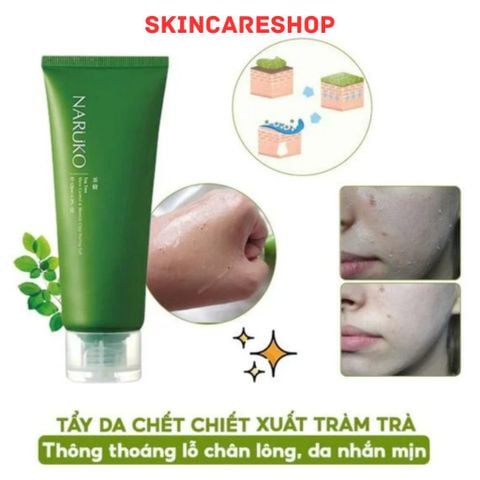 Gel Tẩy Tế Bào Chết Naruko Trà Tràm Tea Tree Shine Control And Blemish Clear Peeling Gel