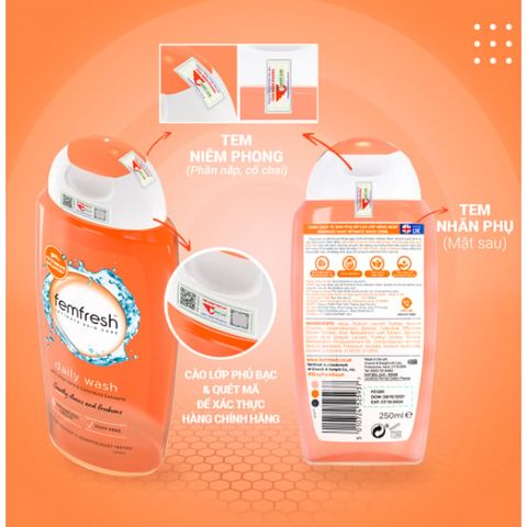 Dung Dịch Vệ Sinh Phụ Nữ Femfresh Daily Intimate Wash 250ml