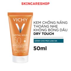 Kem Chống Nắng Vichy Capital Soleil Dry Touch Protective Face Fluid SPF50 UVB+UVA 50ml