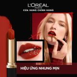  Son Môi L'Oréal Mịn Lì 129 I Lead - Cam Đỏ Đất 1.7g Color Riche Intense Volume Matte 