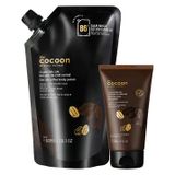  Combo Cocoon Big Size Tẩy Tế Bào Chết Toàn Thân Cà Phê Đắk Lắk 600ml & Tẩy Tế Bào Chết Da Mặt 150ml Dak Lak Coffee Body Polish (Big Size) + Face Polish 