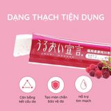  Thạch Bổ Sung Collagen Aishitoto Vị Dâu Rừng Hộp 30 Gói Collagen Jelly Bayberry 