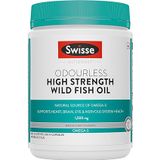  Viên Uống Dầu Cá Swisse Liều Cao Không Mùi 1500mg 200 Viên Ultiboost Odourless High Strength Wild Fish Oil 
