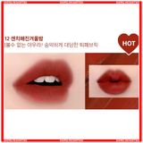  Son Kem Lì Black Rouge A12 Dashed Brown Nâu Gạch 4.5g Air Fit Velvet Ver 2 Mood Filter #A12 Dashed Brown 