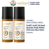  Combo 2 Kem Chống Nắng Cocoon Bí Đao Quang Phổ Rộng 50ml Winter Melon Suncreen SPF 50 + PA ++++ 