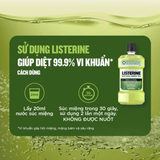  Nước Súc Miệng Listerine Trà Xanh Ngừa Sâu Răng 750ml Natural Green Tea Zero Alcohol Multi-Action Mouthwash 